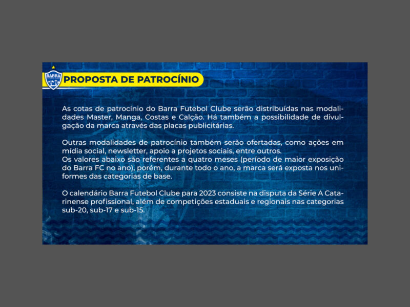 Barra FC | Cota Costas