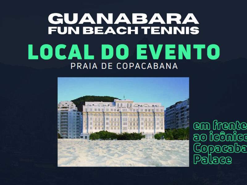 Patrocínio evento Guanabara Fun Beach Tennis - 2a edição